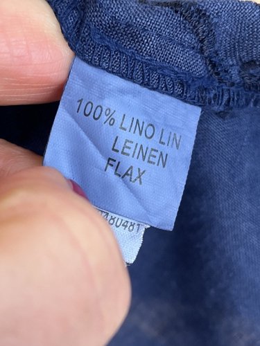 Lněné šaty Made in Italy 100 % len