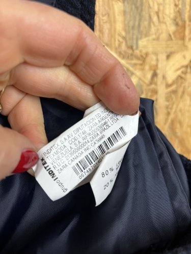 Vlněný kabát ZARA 80 % vlna