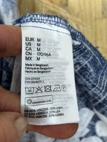 Oversize šaty H&M 80 % viskoza