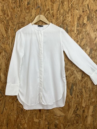 Prodloužená košile Massimo Dutti 100 % lyocel