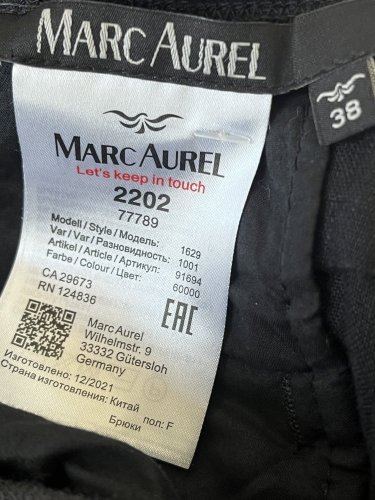 Široké kalhoty Marc Aurel 100 % len