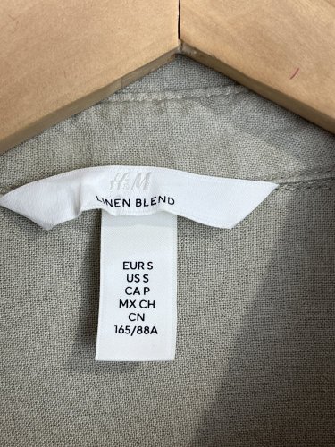 Lněná košile H&M 52 % len 48 % viskoza