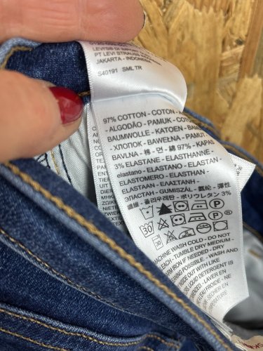 Skinny džíny LEVIS 97 % bavlna