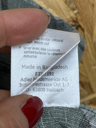 Bavlněná tunika Made in Bangladesh 100 % bavlna