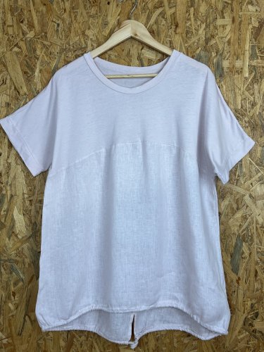 Oversize tunika Made in Italy 50 % bavlna 50 % len