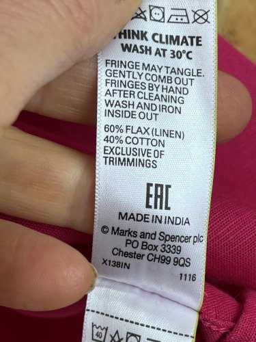 Oversize tunika Marks&Spencer 60 % len 40 % bavlna