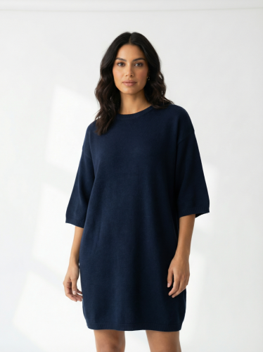 Vlněné oversize šaty Benetton 80 % vlna