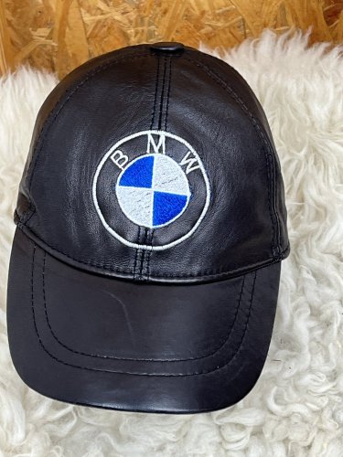 Kožená kšiltovka BMW 100 % kůže