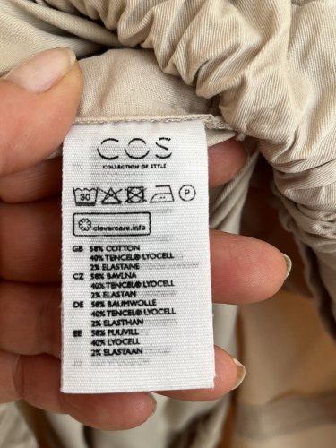 Široké kalhoty COS 58 % bavlna 40 % tencel