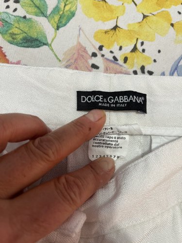 Přírodní kraťasy DOLCE & GABBANA s podílem bavlny a lnu