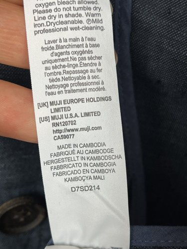 Lněné sako Made in Cambodia 100 % len