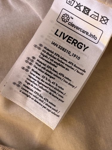 Pánské kalhoty Livergy 55 % len 45 % bavlna