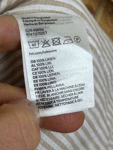 Pánská košile H&M 100 % len