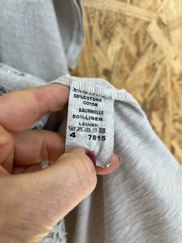 Přírodní tunika Made in Italy 50 % bavlna 50 % len