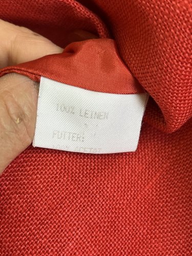 Prodloužené lněné sako Made in Germany 100 % len