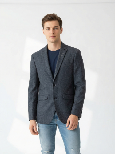 Vlněné sako Jack&Jones 50 % vlna 50 % polyester