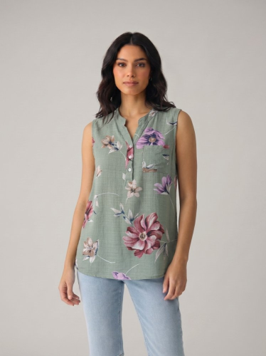 Přírodní top New Collection 60 % bavlna 40 % len