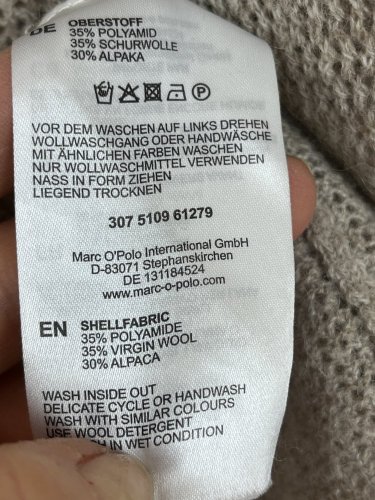 Prodloužený kardigan Marc O´Polo 35 % vlna 30 % alpaka