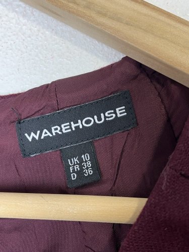Vlněné šaty Warehouse 50 % vlna