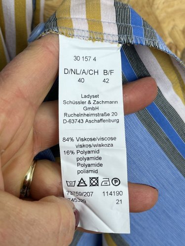 Košilové šaty Made in Germany 84 % viskoza