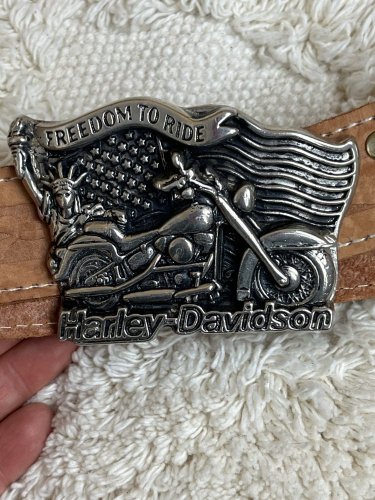 Kožený pásek Harley Davidson 100 % kůže