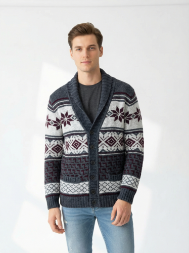 Pánský kardigan Drykorn 30 % merino vlna 20 % alpaka