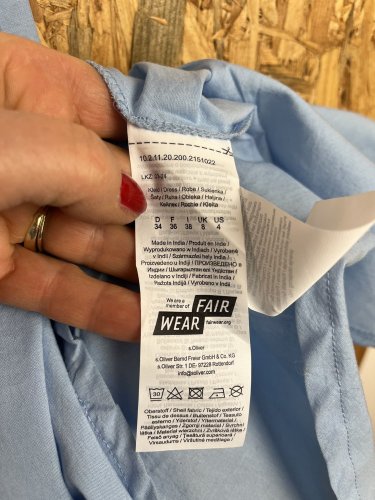 Bavlněné šaty s.Oliver 100 % bavlna