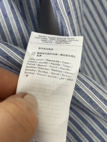 Bavlněná košile Esprit 100 % organická bavlna