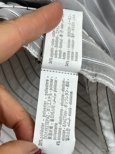 Prodloužená košile ZARA 34 % bavlna 34 % viskoza