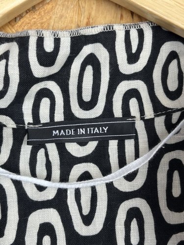 Lněné šaty Made in Italy 100 % len