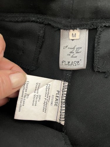 Společenské kalhoty Please 33 % viskoza