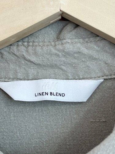 Přírodní košile H&M s podílem bavlny a lnu