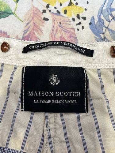 Pánské kalhoty Maison Scotch s podílem lnu a bavlny