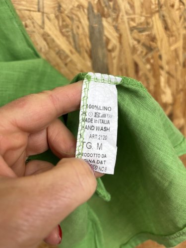 Lněné šaty Made in Italy 100 % len