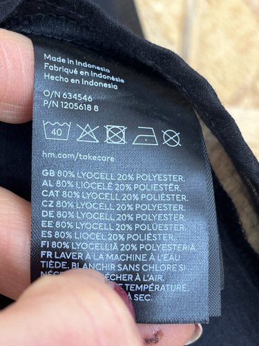 Oversize tunika H&M 80 % lyocel
