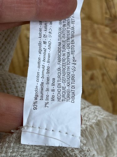 Asymetrická tunika ZARA 93 % bavlna 7 % len