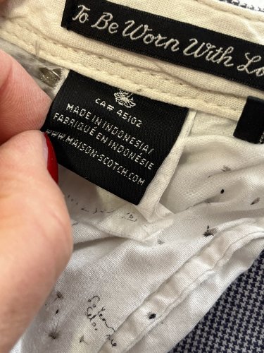Pánské kalhoty Maison Scotch s podílem lnu a bavlny