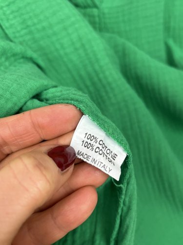 Oversize vaflová tunika Made in Italy 100 % bavlna