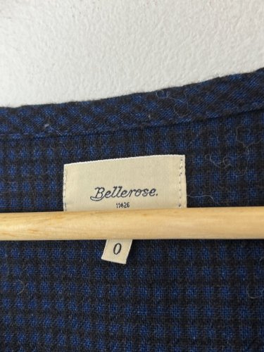Přírodní oversize šaty Bellerose 37 % vlna 46 % bavlna
