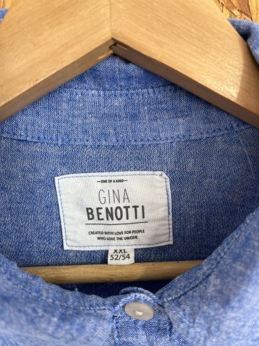 Oversize košile Gina Benotti s podílem lnu a viskozy