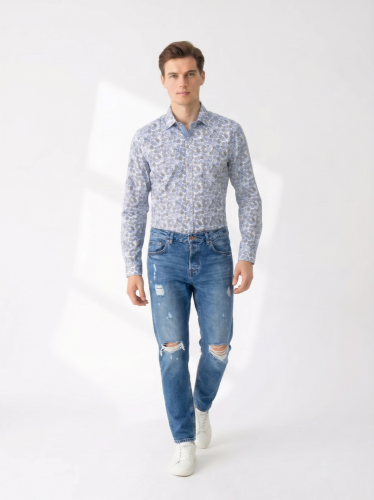 Trhané džíny H&M 59 % bavlna 41 % lyocel