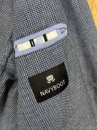 Pánské sako Navyboot 52 % len 48 % bavlna