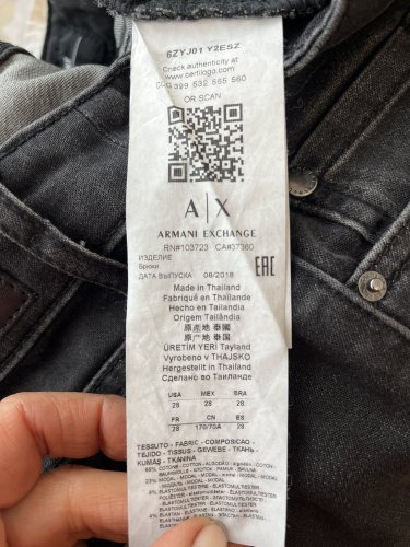 Pánské džíny Armani 65 % bavlna 23 % modal