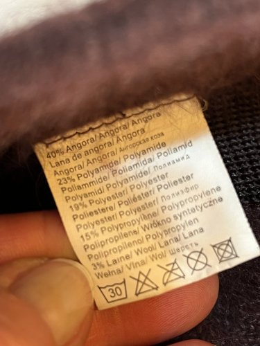 Angorový klobouk Made in China 40 % angora 3 % vlna