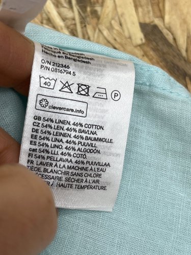 Dětská košile H&M 56 % len 44 % bavlna
