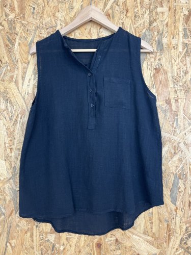 Přírodní top Made in Italy 70 % bavlna 30 % len