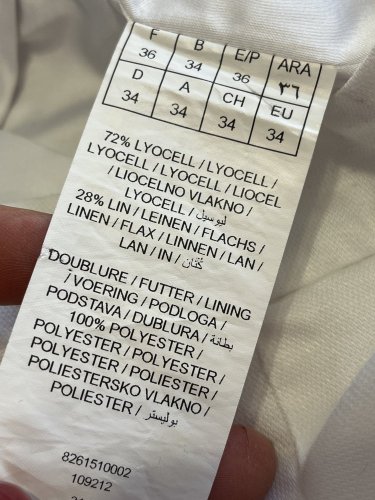 Přírodní sukně GDM 72 % lyocel 28 % len