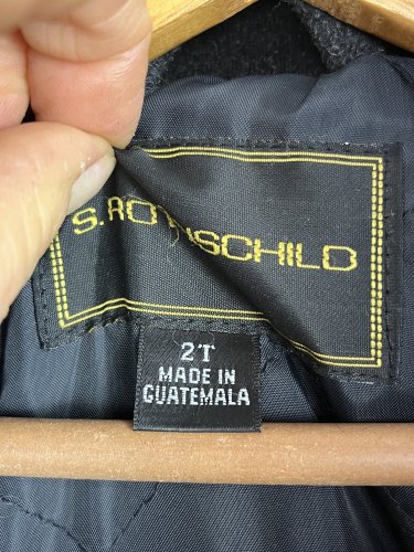 Dětský vlněný kabátek S.Rothschild 100 % vlna