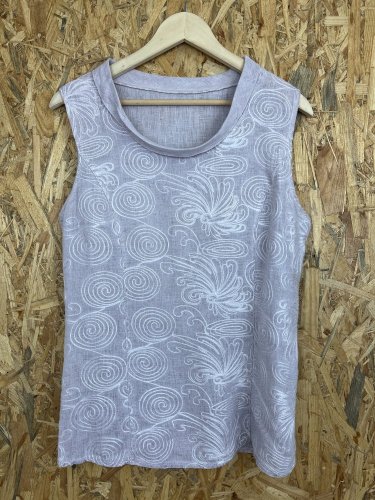 Lněný top Made in Italy 100 % len