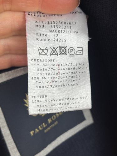 Pánské sako Paul Rosen 55 % hedvábí 45 % vlna